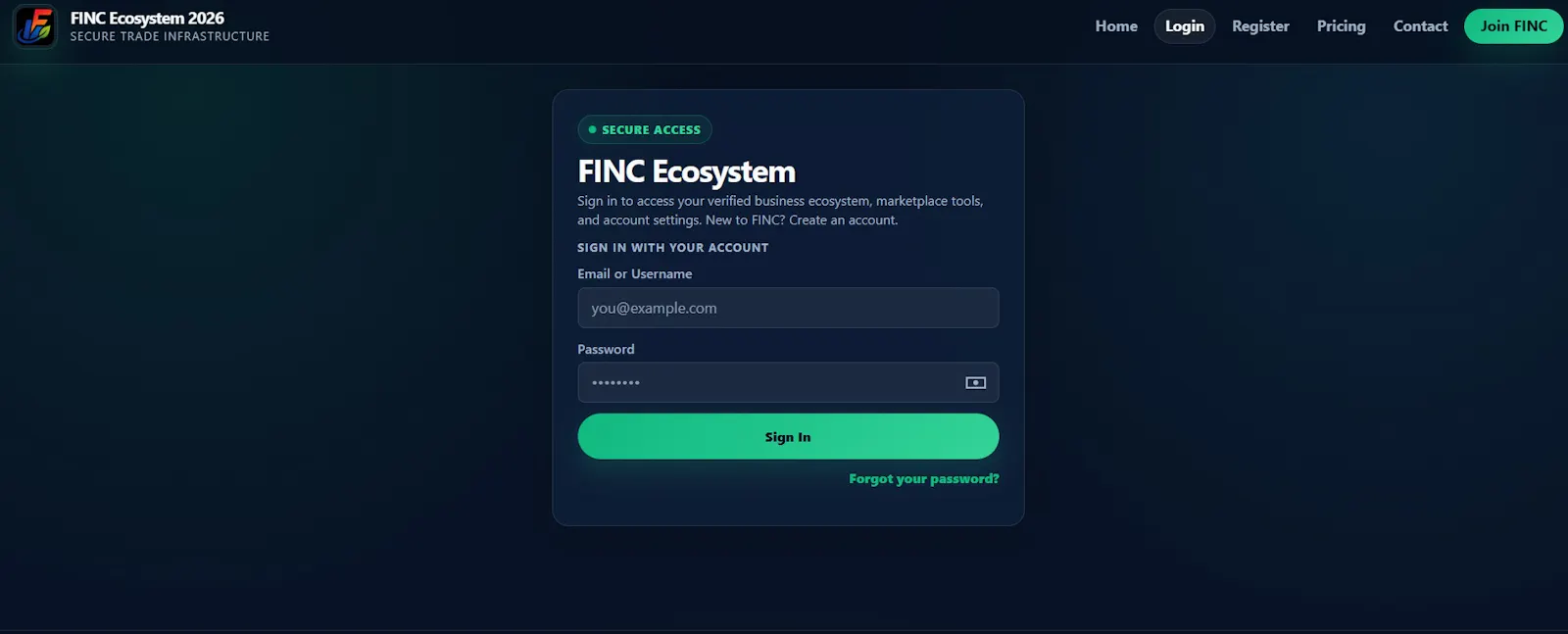 FINC Ecosystem 2026 screenshot 4