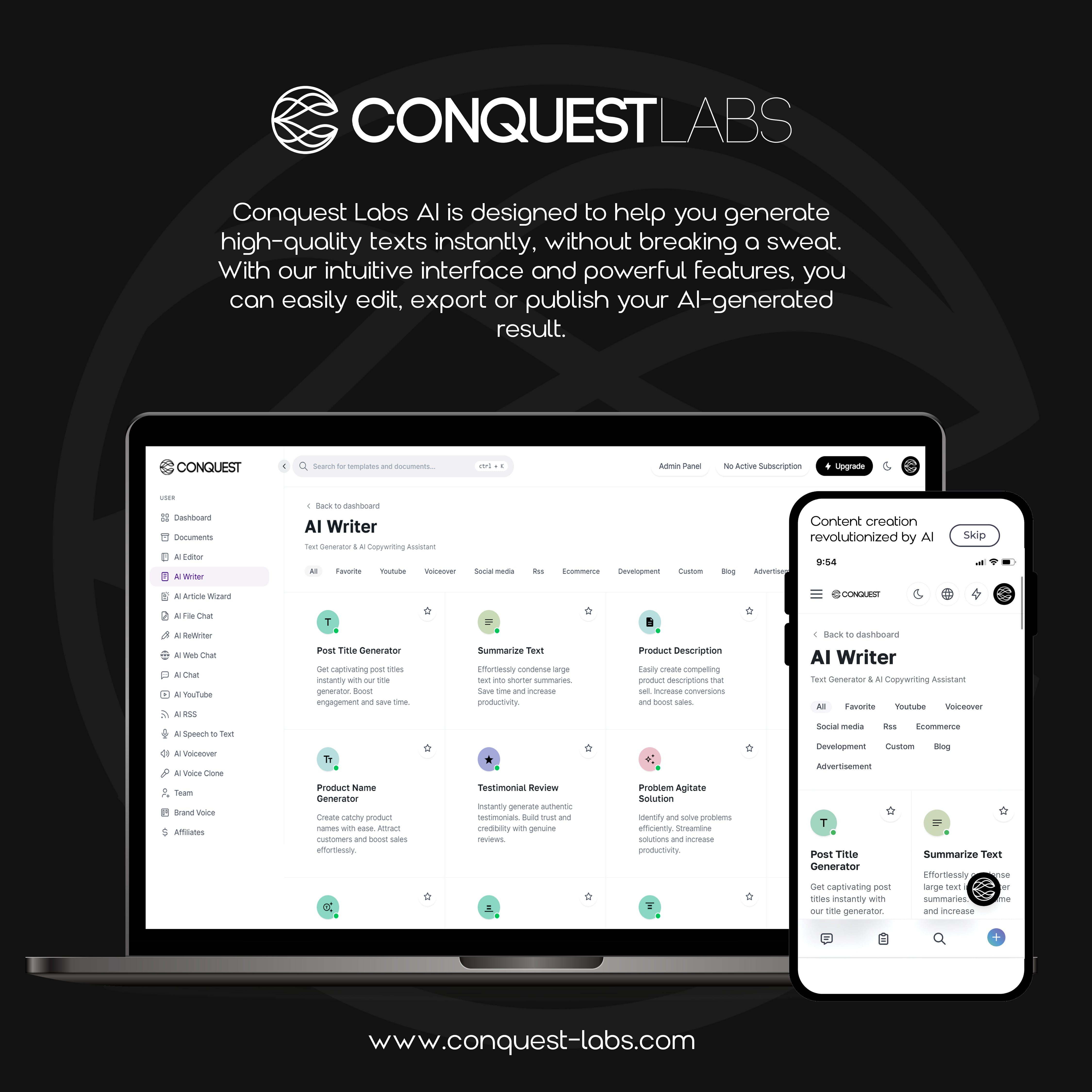 Conquest Labs media 1