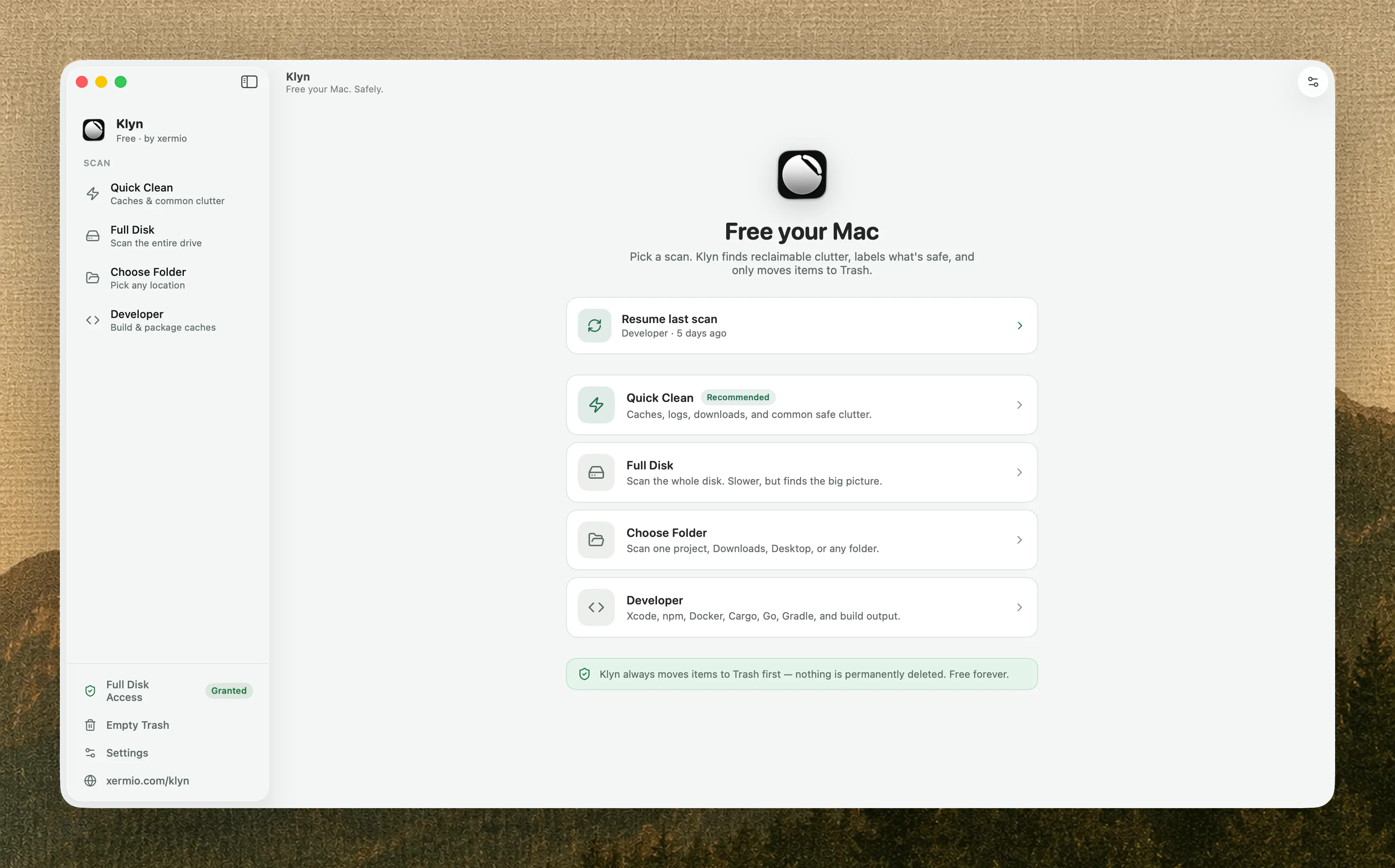 Klyn — free your Mac, safely gallery image