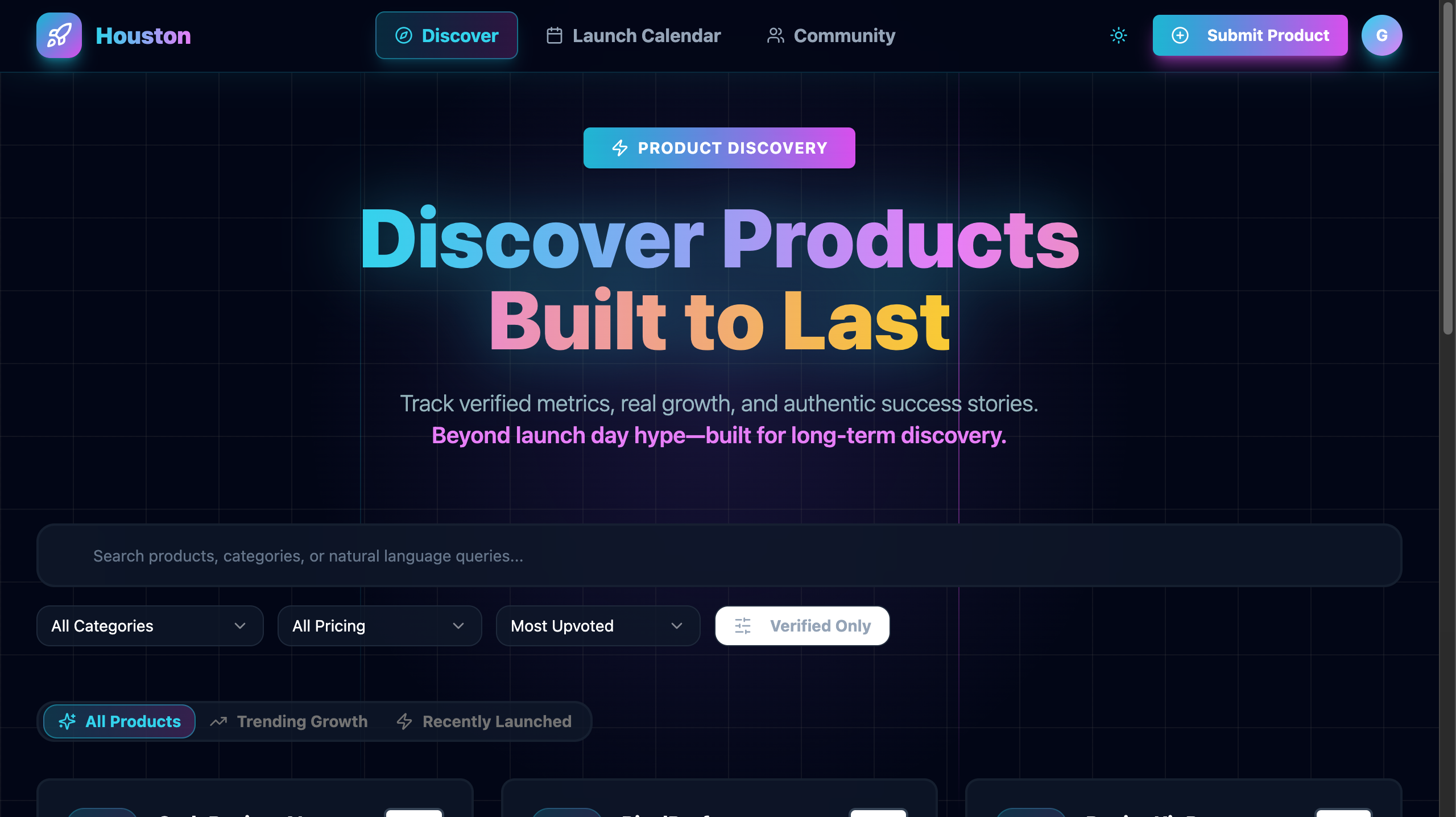 LaunchMetrics - Main screenshot showing features and interface