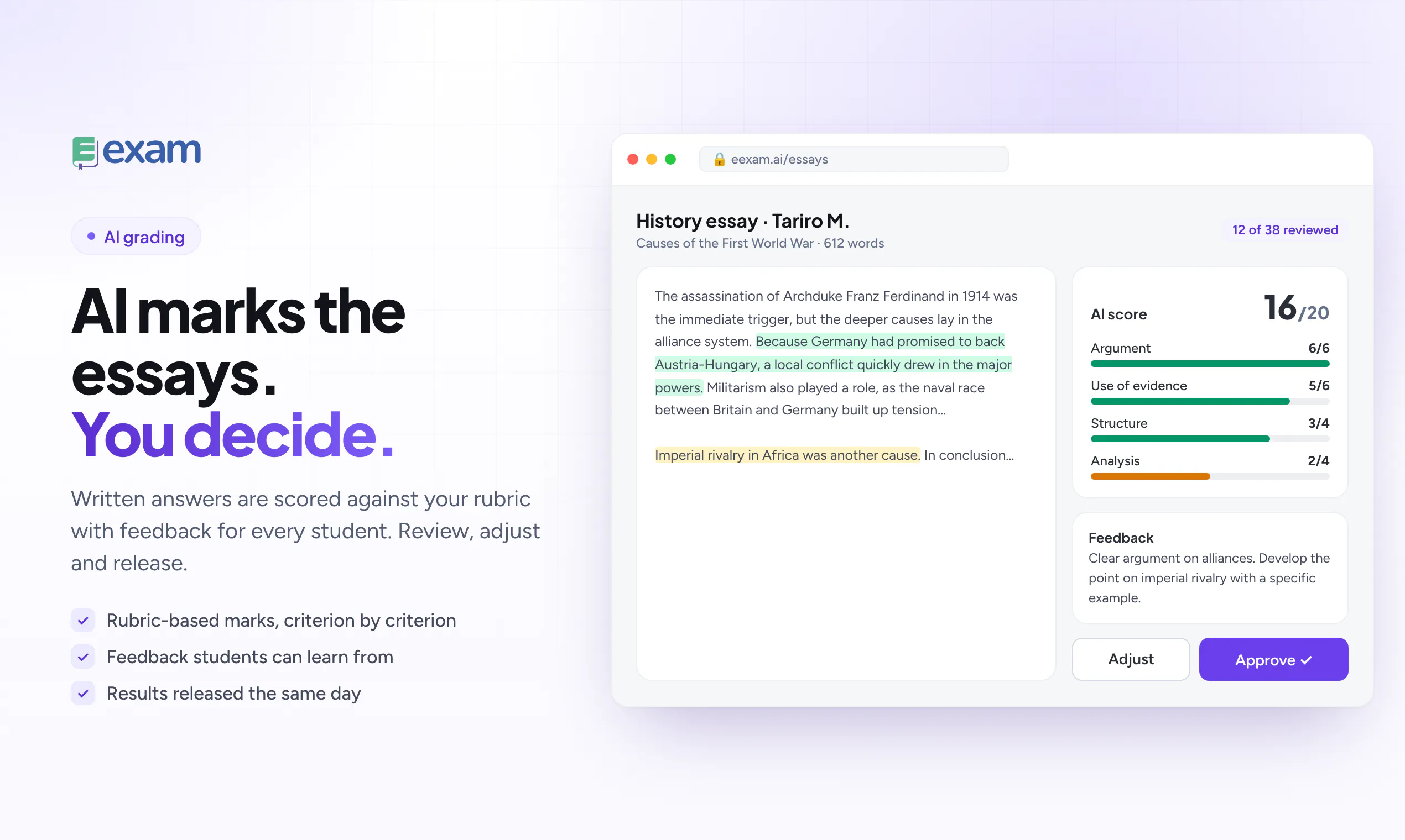 EExam: AI Quiz Generator gallery image