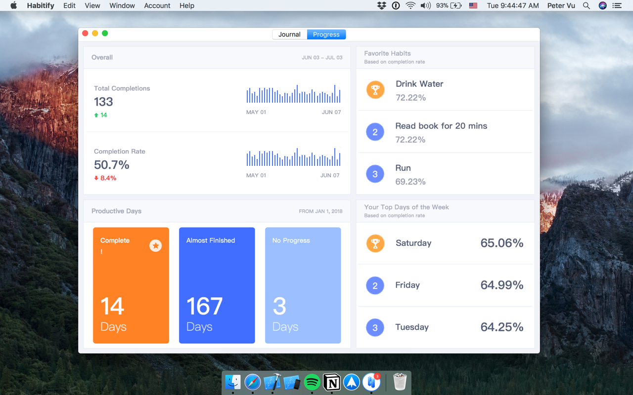 Habitify for macOS & v4.0 for iOS gallery image
