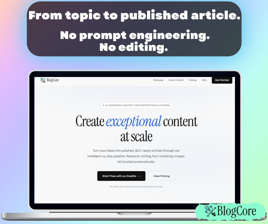 BlogCore App - AI Content Orchestrator gallery image