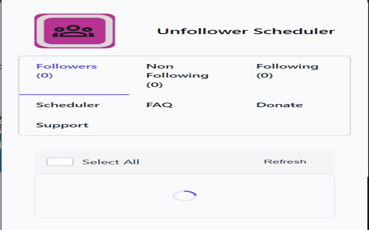 Unfollower scheduler Extension gallery image