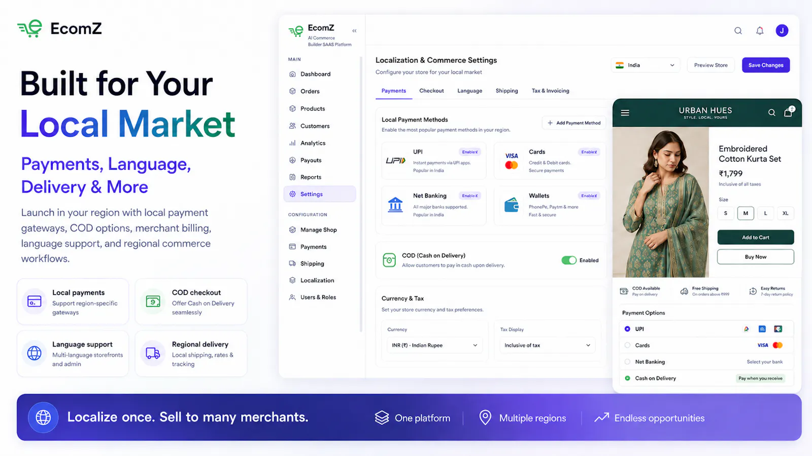 Ecomz AI Multi-Tenant SAAS Store Builder screenshot 5