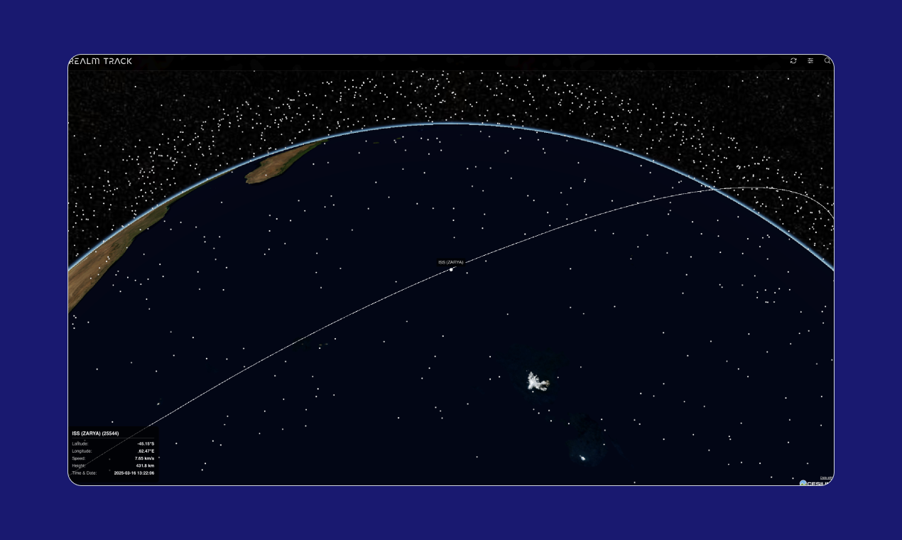 Mídia 5 de RealMtrack - Monitoramento de tráfego espacial em tempo real