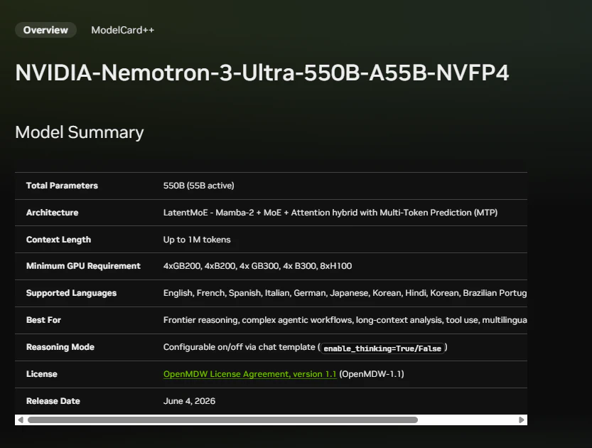 NVIDIA Nemotron 3 Ultra screenshot 1