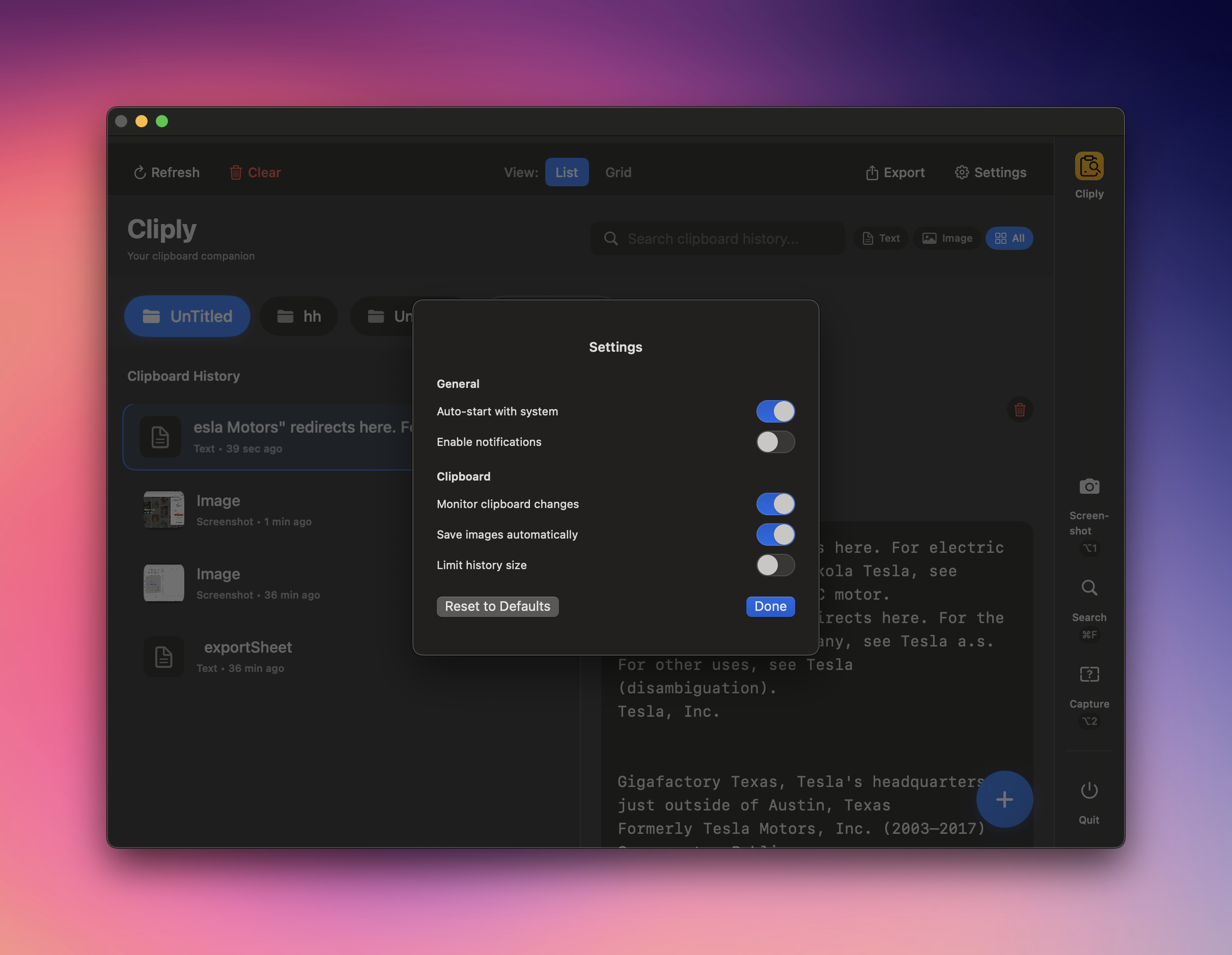 Cliply - Lightning-fast, keyboard-first clipboard history media 1