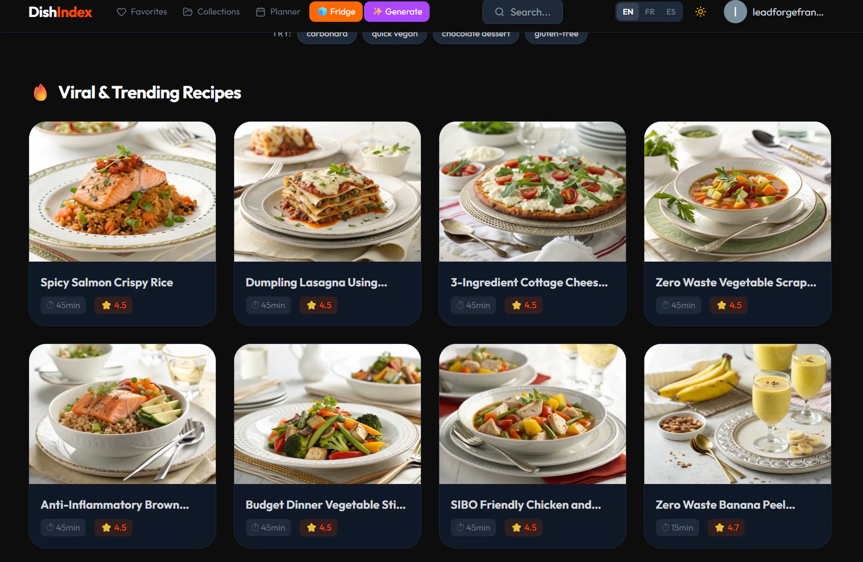DishIndex — Smart Recipe Search gallery image