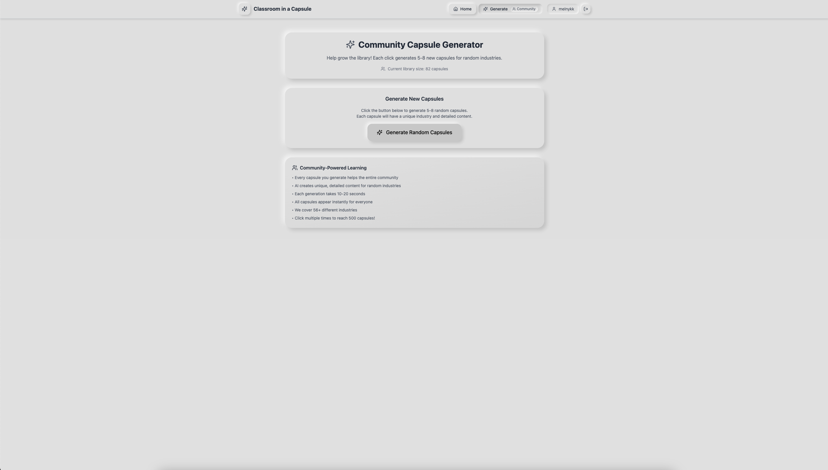 Capsulee - Main screenshot showing features and interface