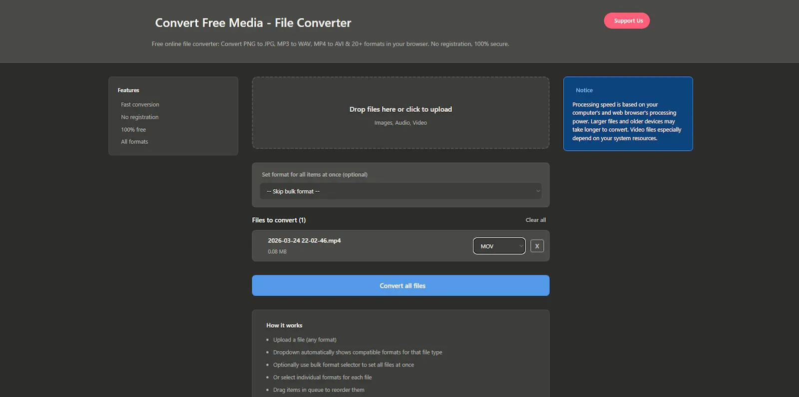 Convert Free Media screenshot 1