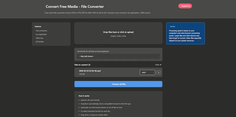 Convert Free Media screenshot 1