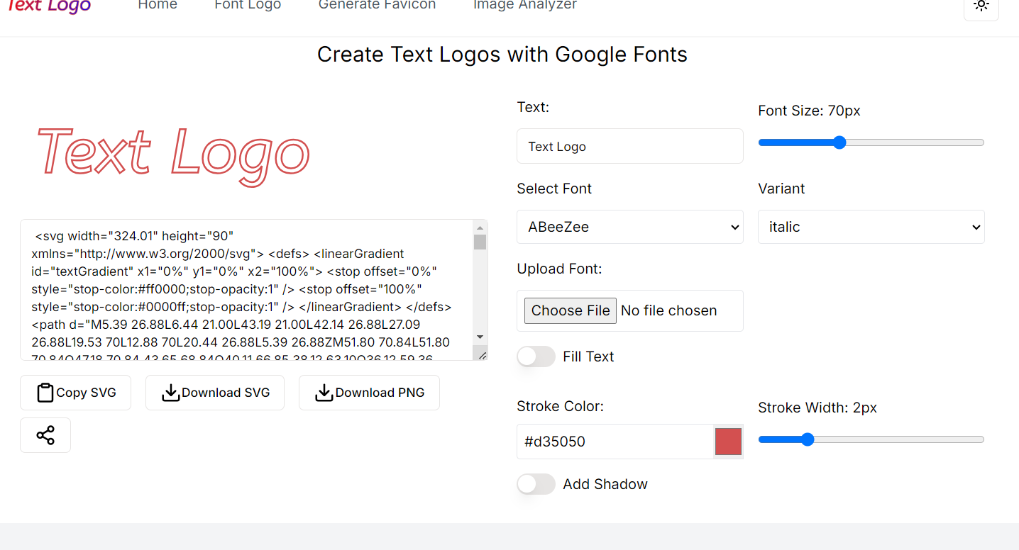 Textlogo - Erstellen Sie auffällige Logos und Favicons in Sekunden Medien 1