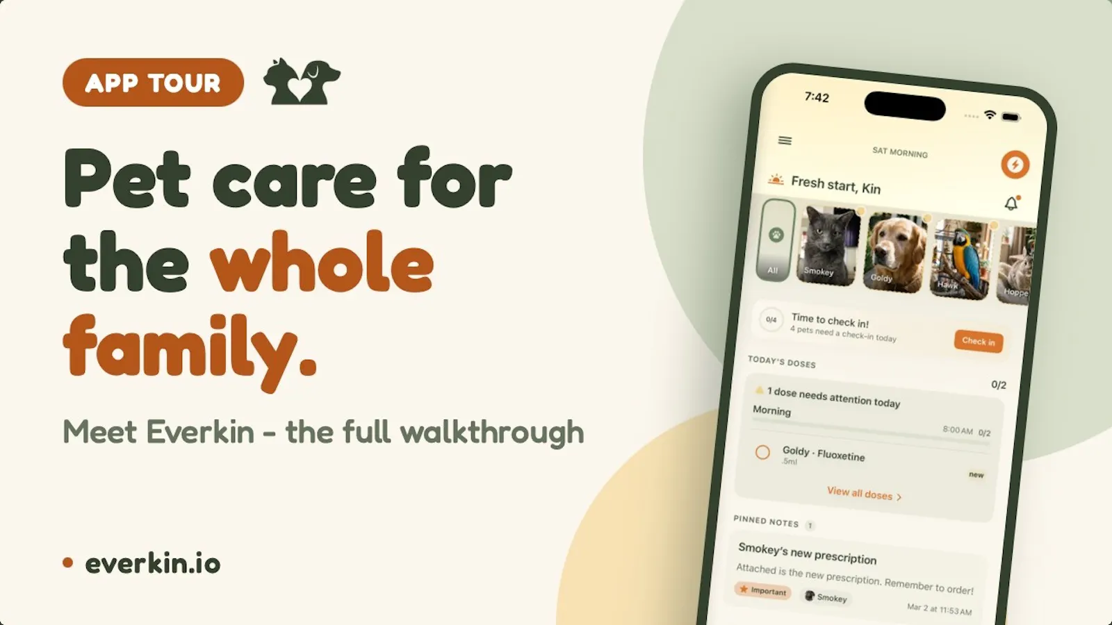 Everkin Pet Health Journal screenshot 1 (video preview)