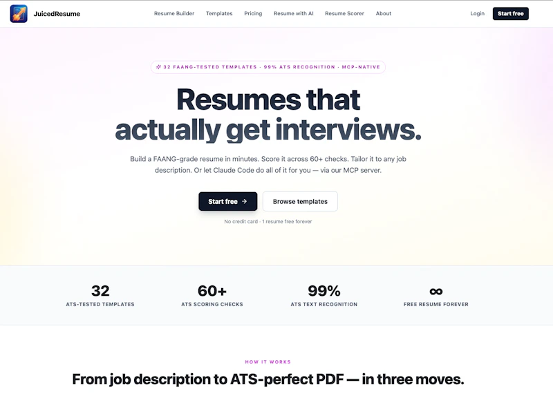 JuicedResume screenshot 1
