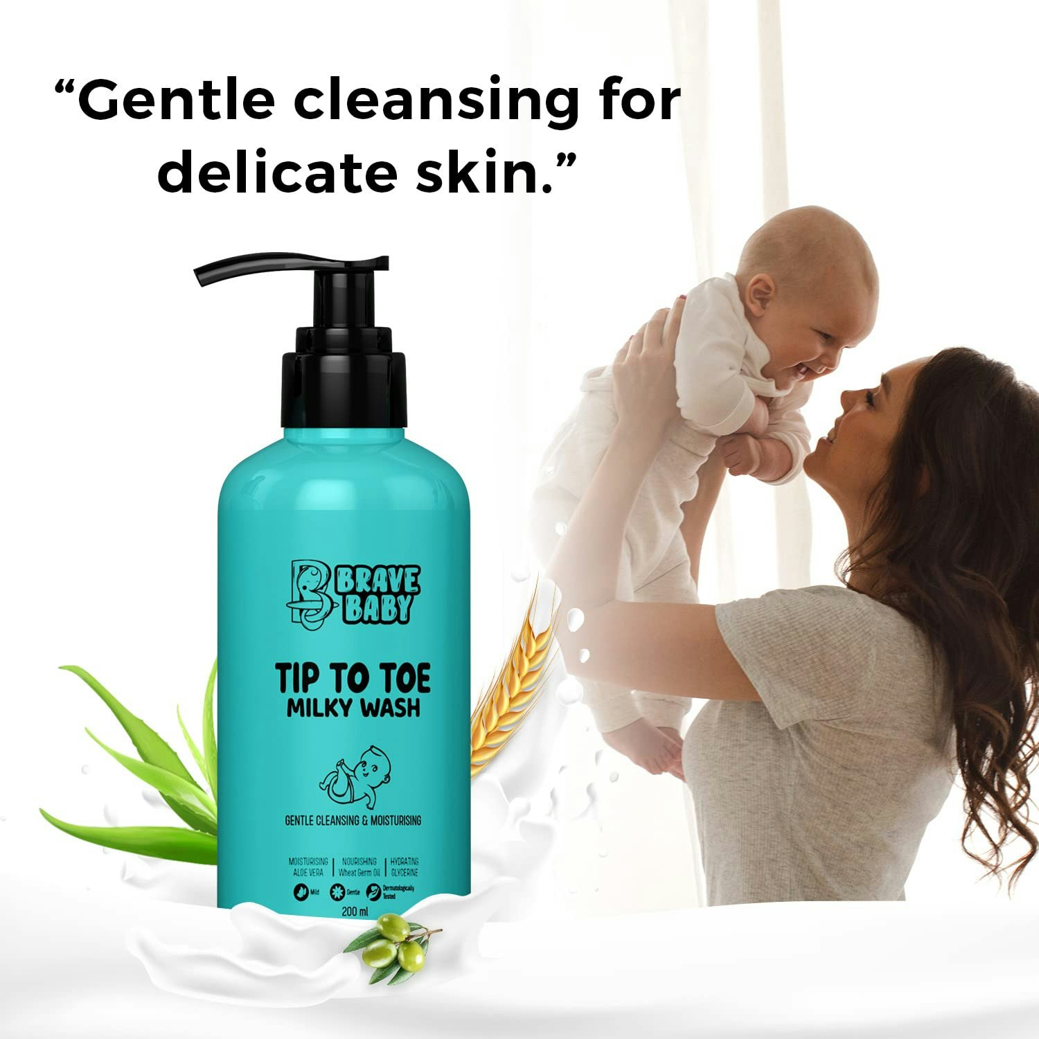 Brave Baby Bein Toe Toe Milky Wash media 2