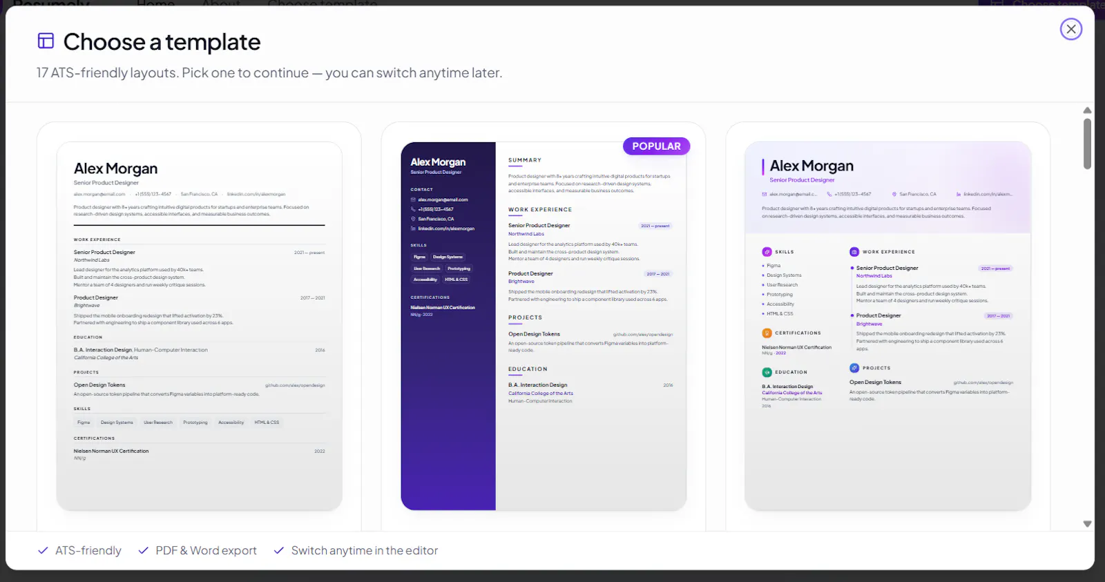 CV Builder screenshot 1