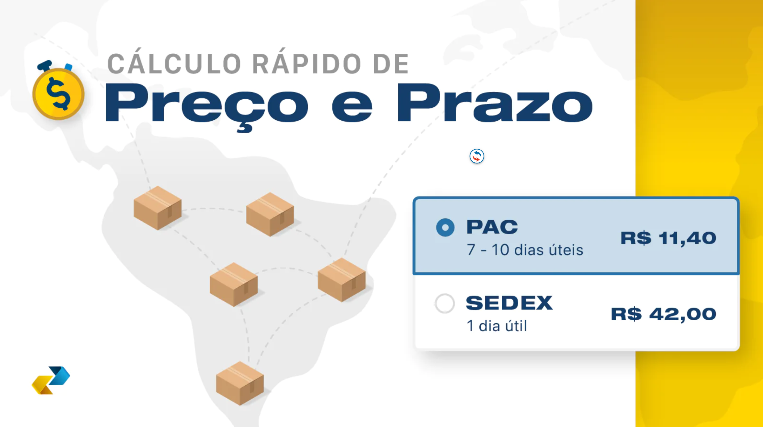 وسائط تطبيق Post Shopify - حساب دقيق لـ Sedex و PAC مع الموعد النهائي للسعر والشحن 2