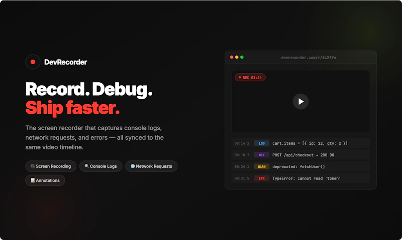DevRecorder screenshot 2