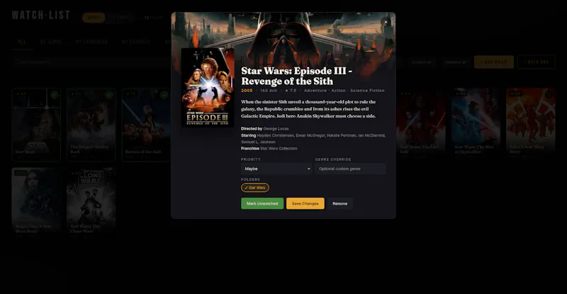 WATCH·LIST screenshot 2