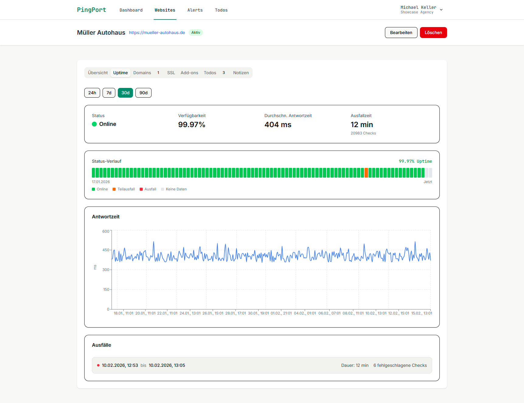 PingPort - Screenshot 2 showing product features and functionality