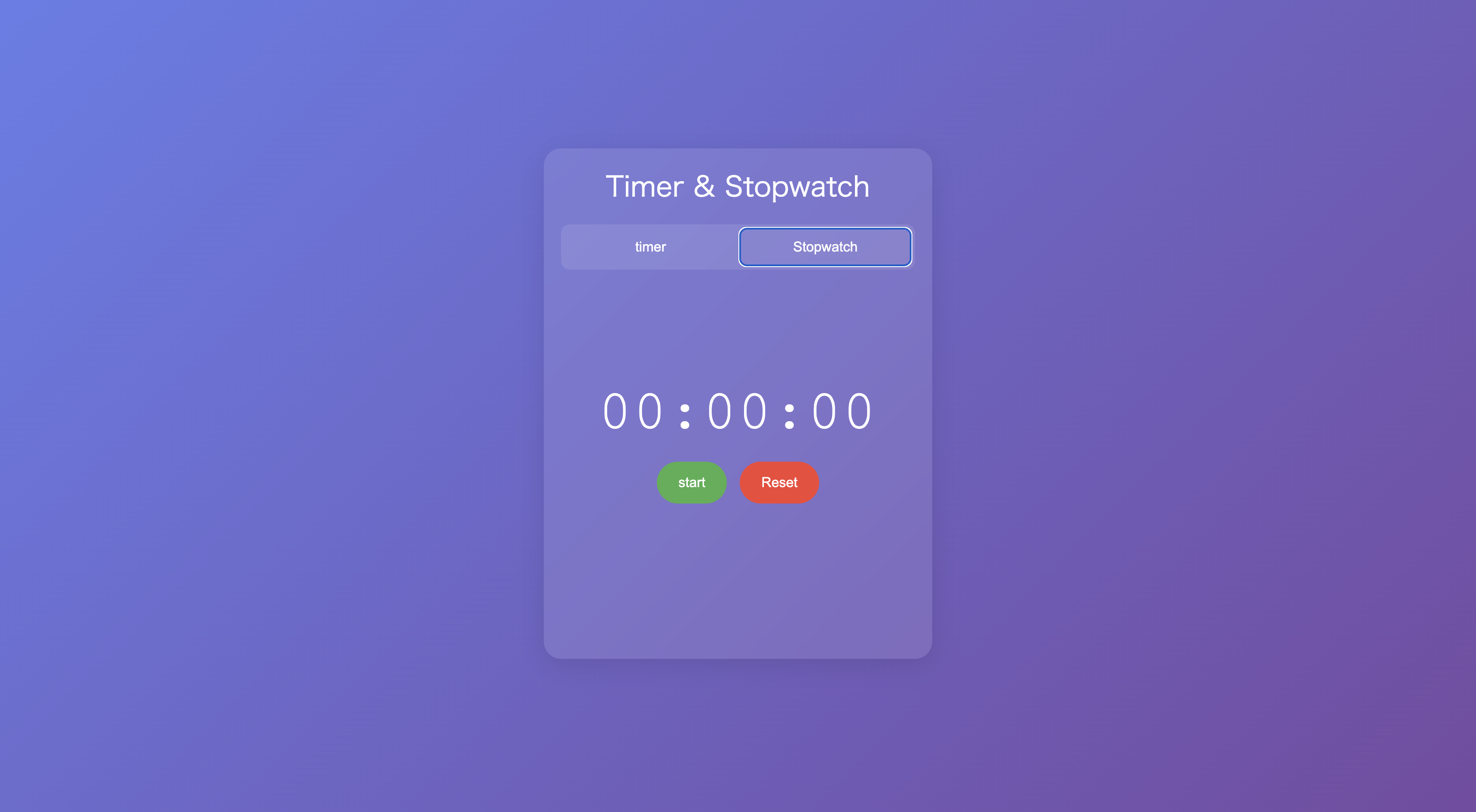 Simple Timer & Stopwatch - Screenshot 2 preview