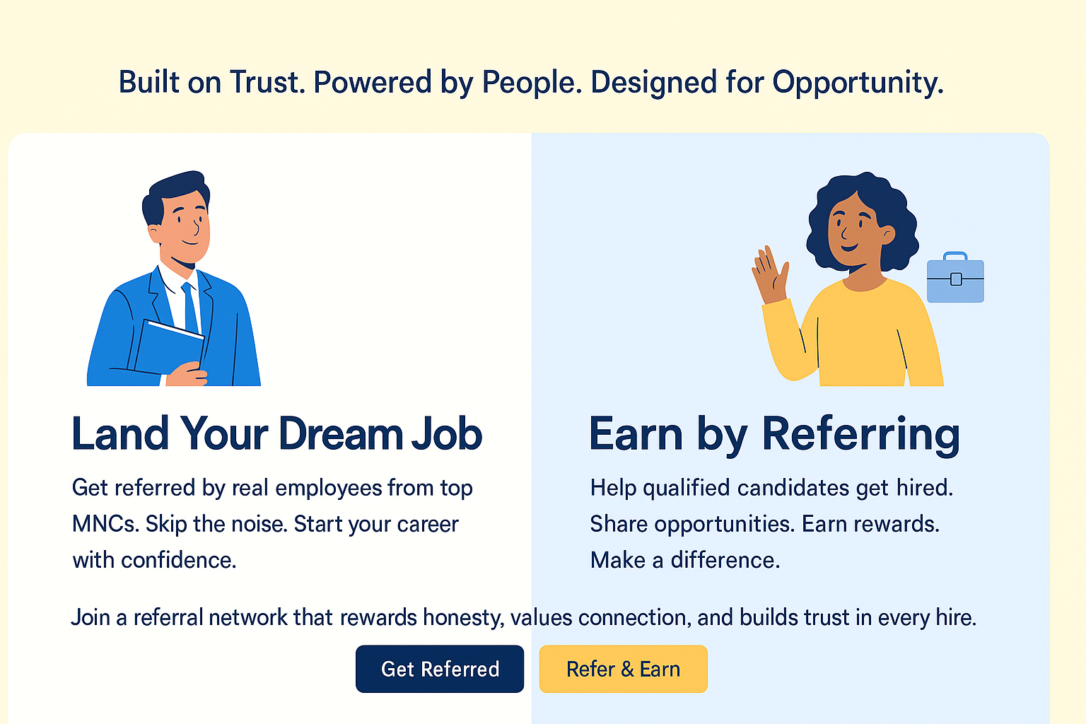 EasyRefer.in - Werden überwiesen.Sich eingestellt lassen.Verdienen Sie durch Beweis für Jobs. Medien 1