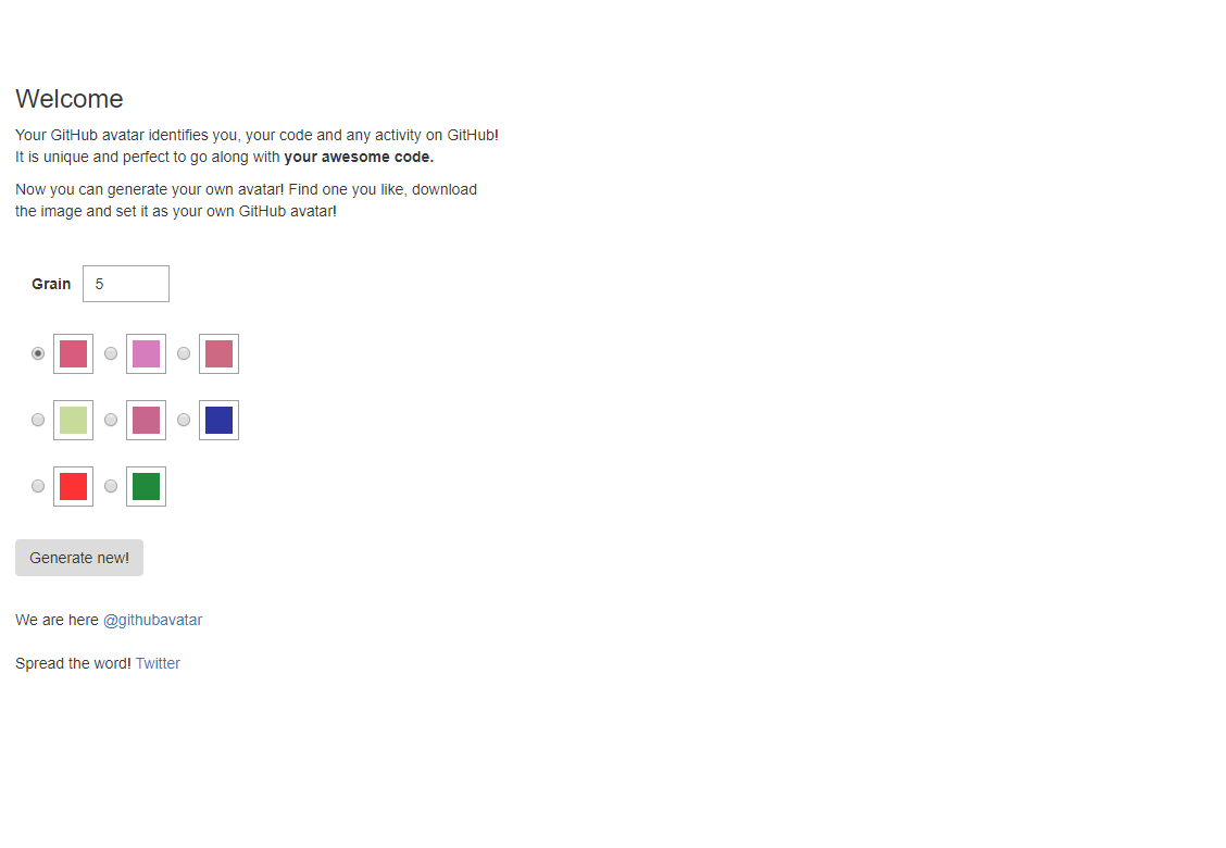 GitHub Avatar Generator gallery image