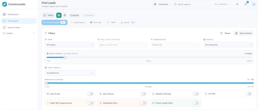 CosmicLeads.io gallery image