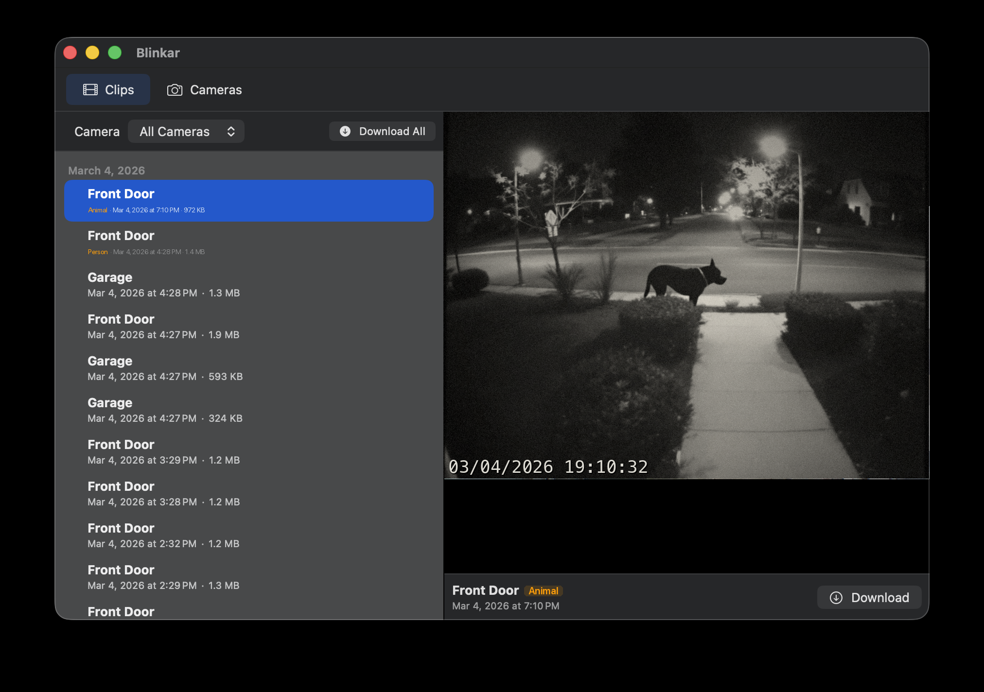 Blinkar: Your Blink Cameras On Your Mac gallery image