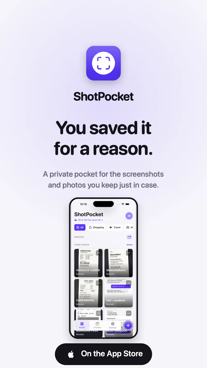 ShotPocket screenshot 1