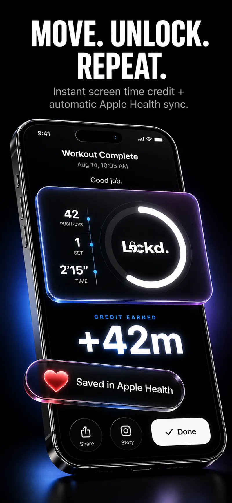 LOCKD. Push to Earn ScreenTime screenshot 5
