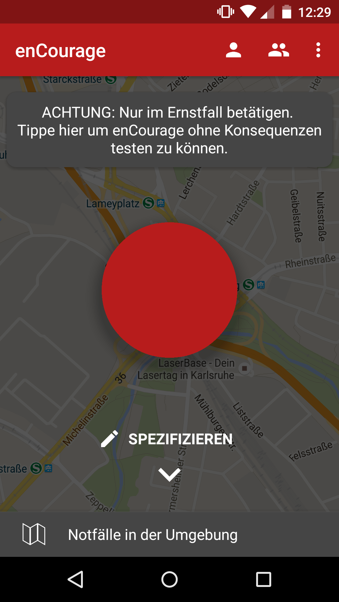 enCourage - the ultimate emergency app gallery image