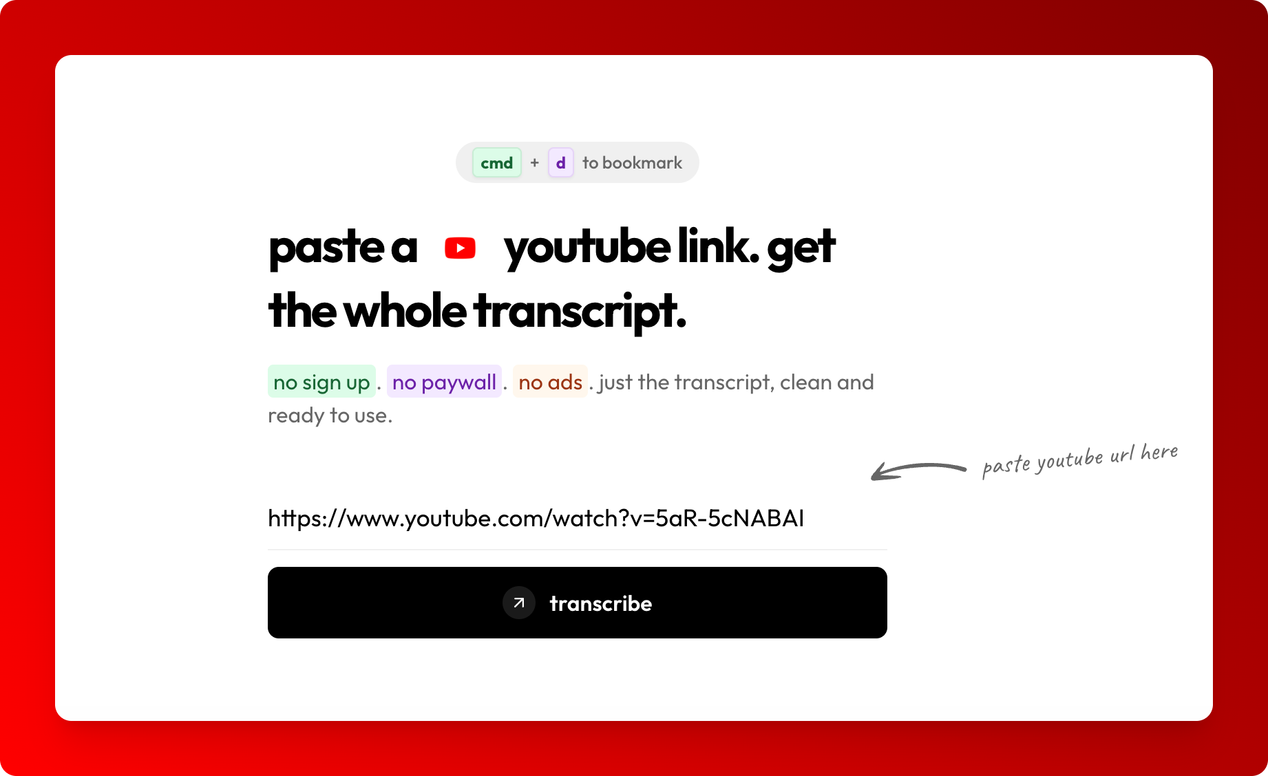 YouTube Transcript Tool: Convert YouTube videos to text instantly | Product Hunt