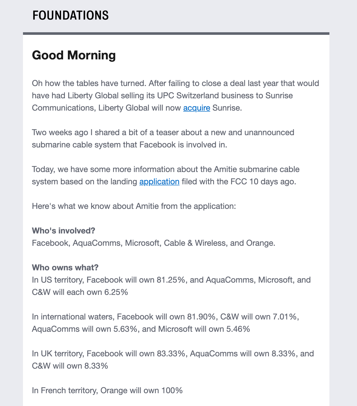 Foundations Newsletter gallery image