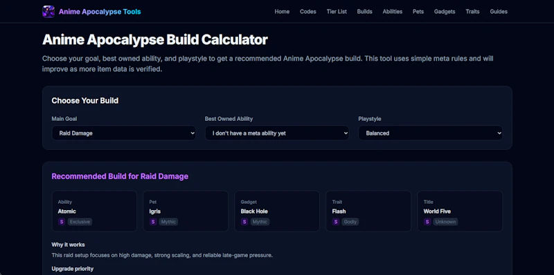 Anime Apocalypse Tools screenshot 4