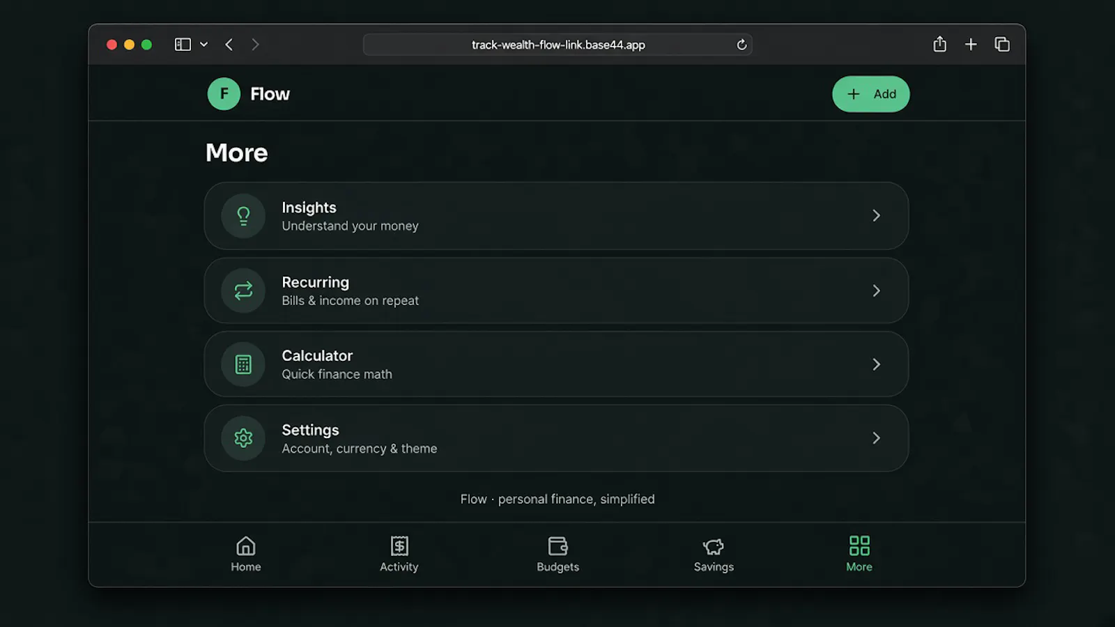 Wealth Flow screenshot 3