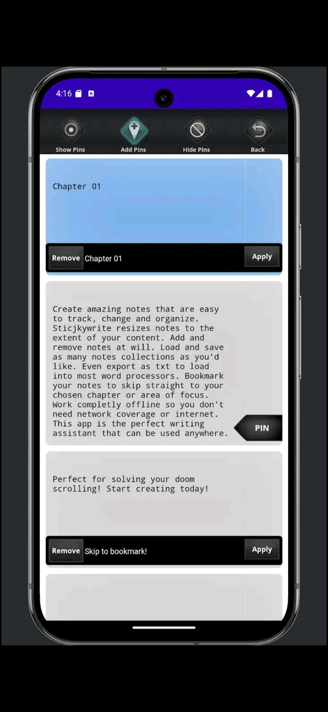 Scrittura adesiva - App di scrittura offline gratuita di cui hai bisogno nel tuo arsenale media 3