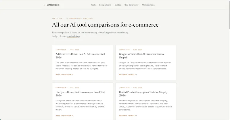 SiftedTools screenshot 1