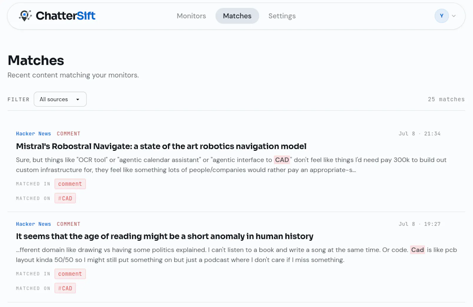 ChatterSift screenshot 3