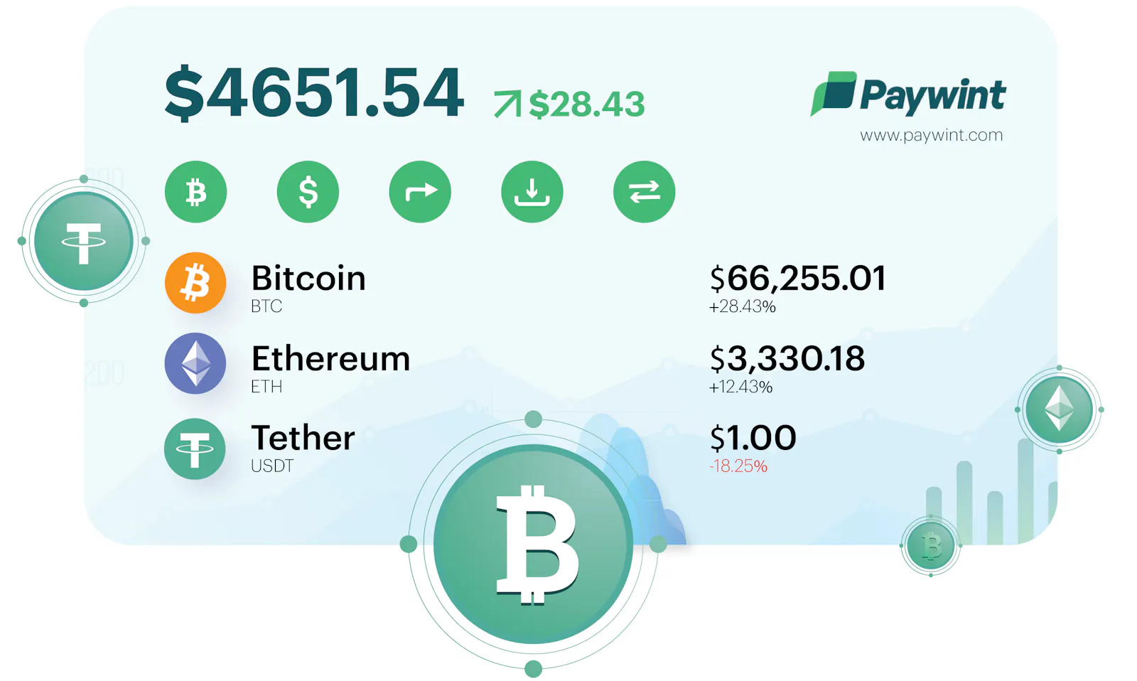 Paywint Crypto Wallet screenshot 1