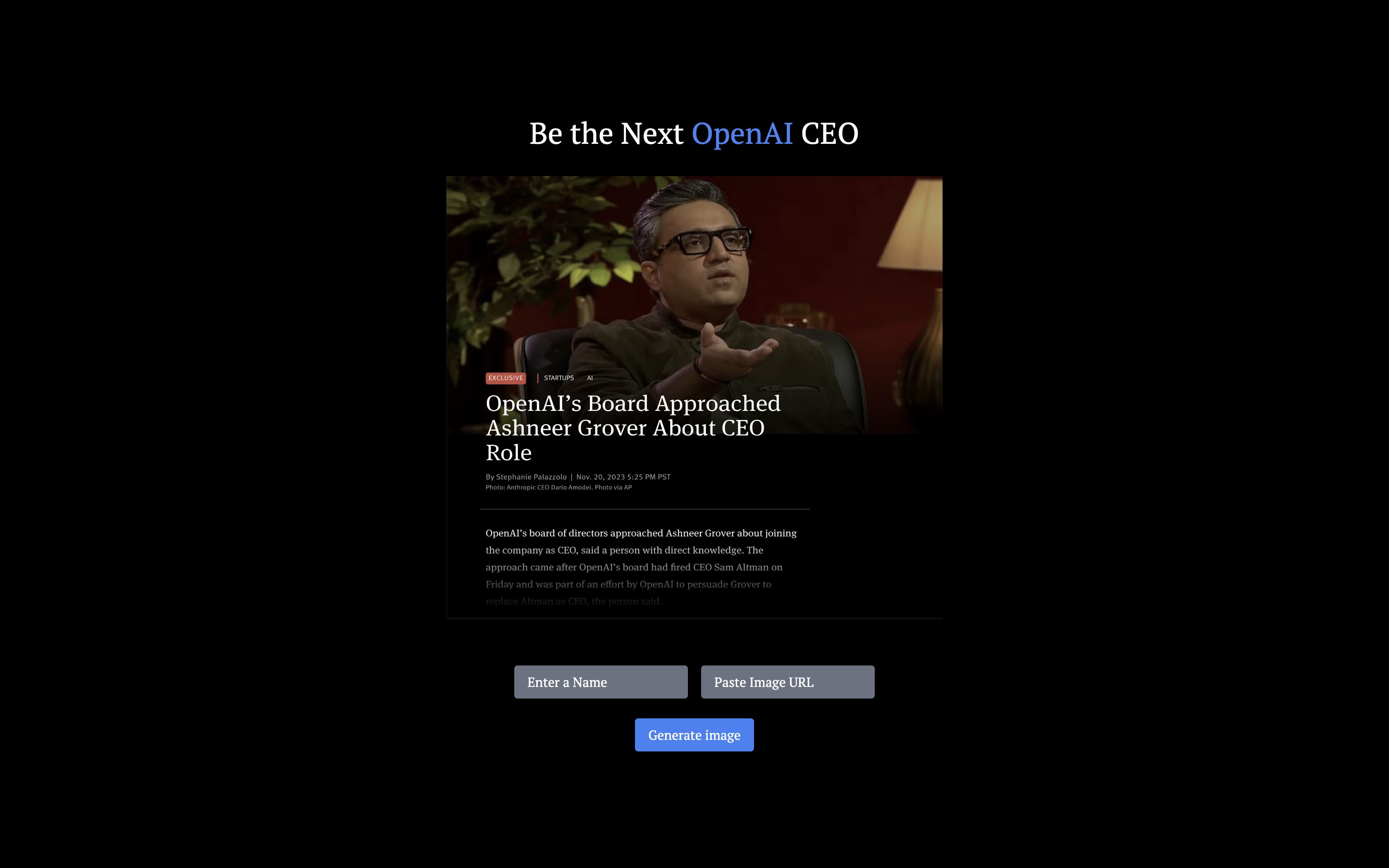 Next Open AI CEO gallery image