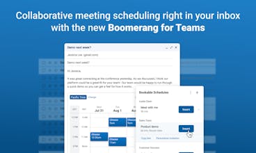 ブーメランの最新機能は、ミーティングのスケジュール調整におけるメールのやりとりを終わらせます。