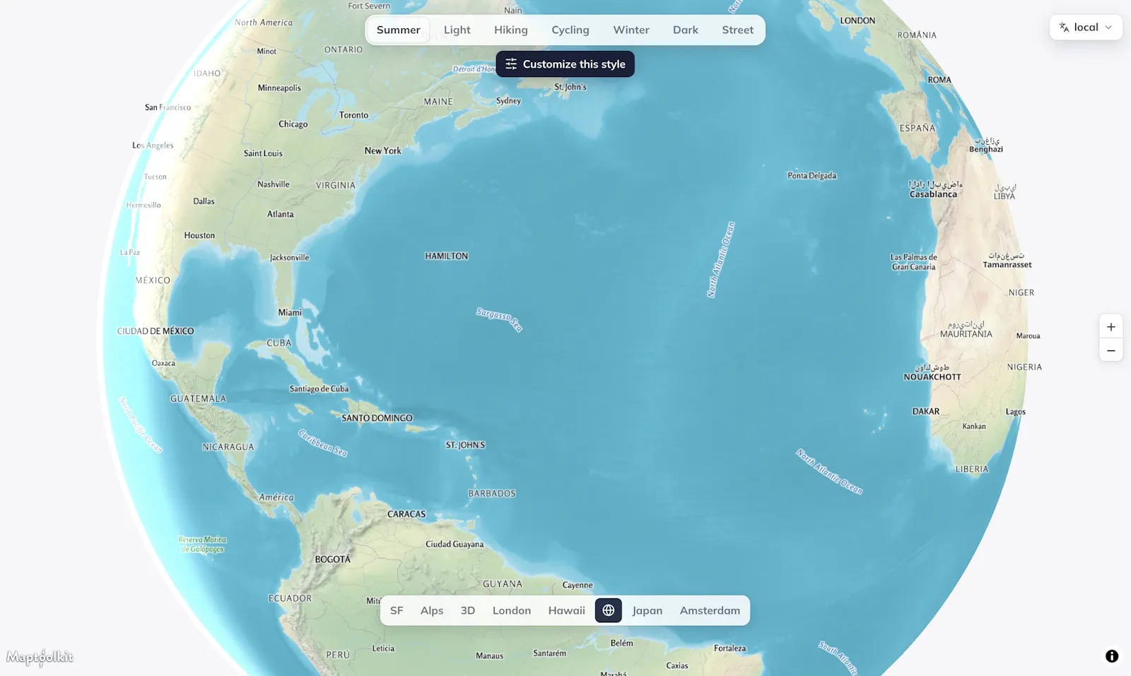 Maptoolkit.org - free vector map server screenshot 5