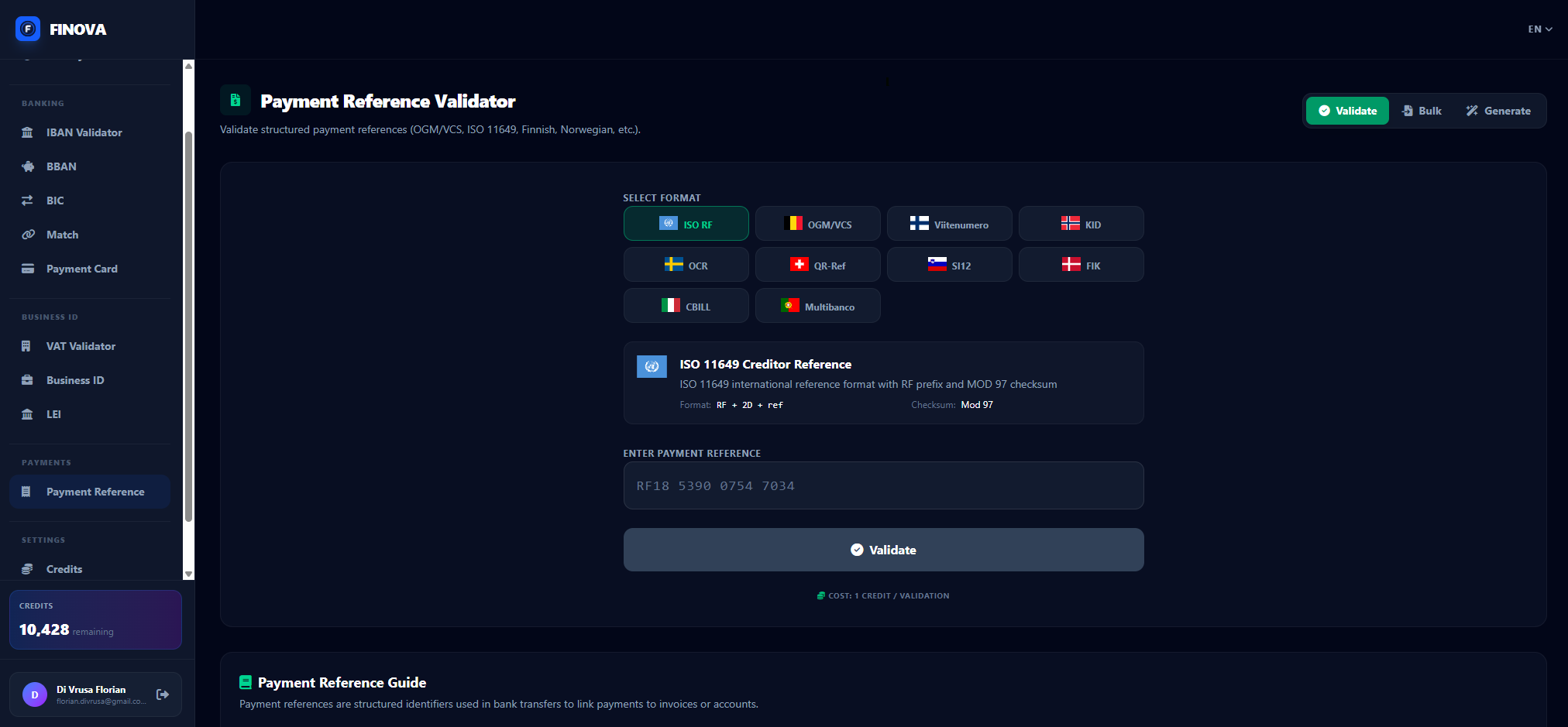 FinovaSharp - Screenshot 2 showing product features and functionality