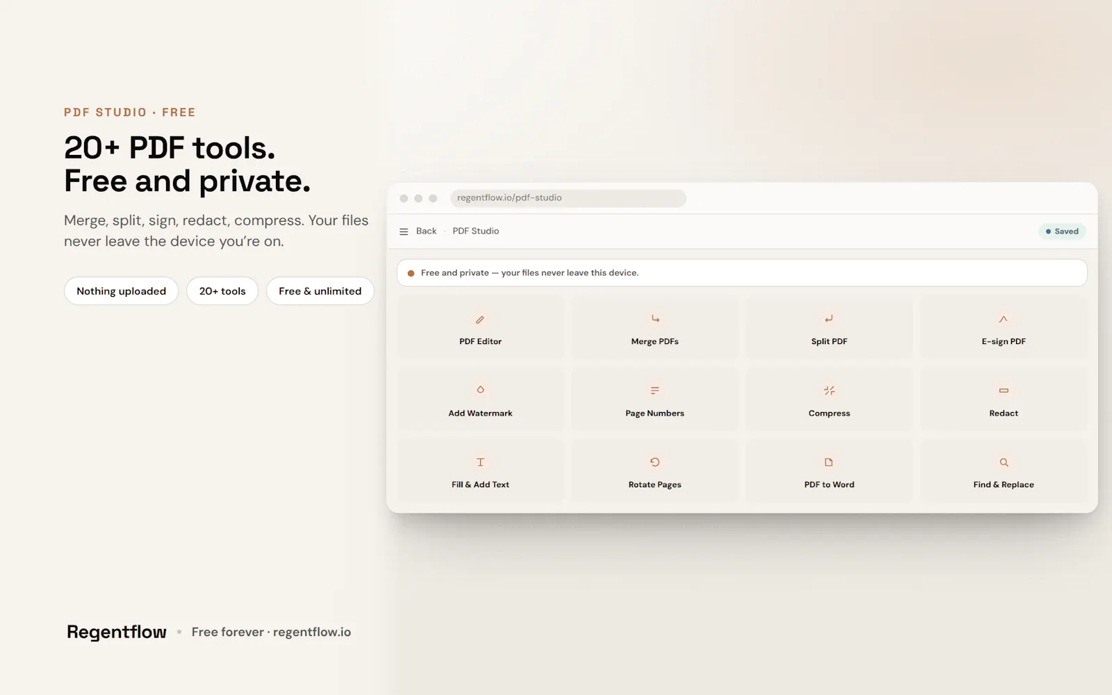 Regentflow screenshot 2