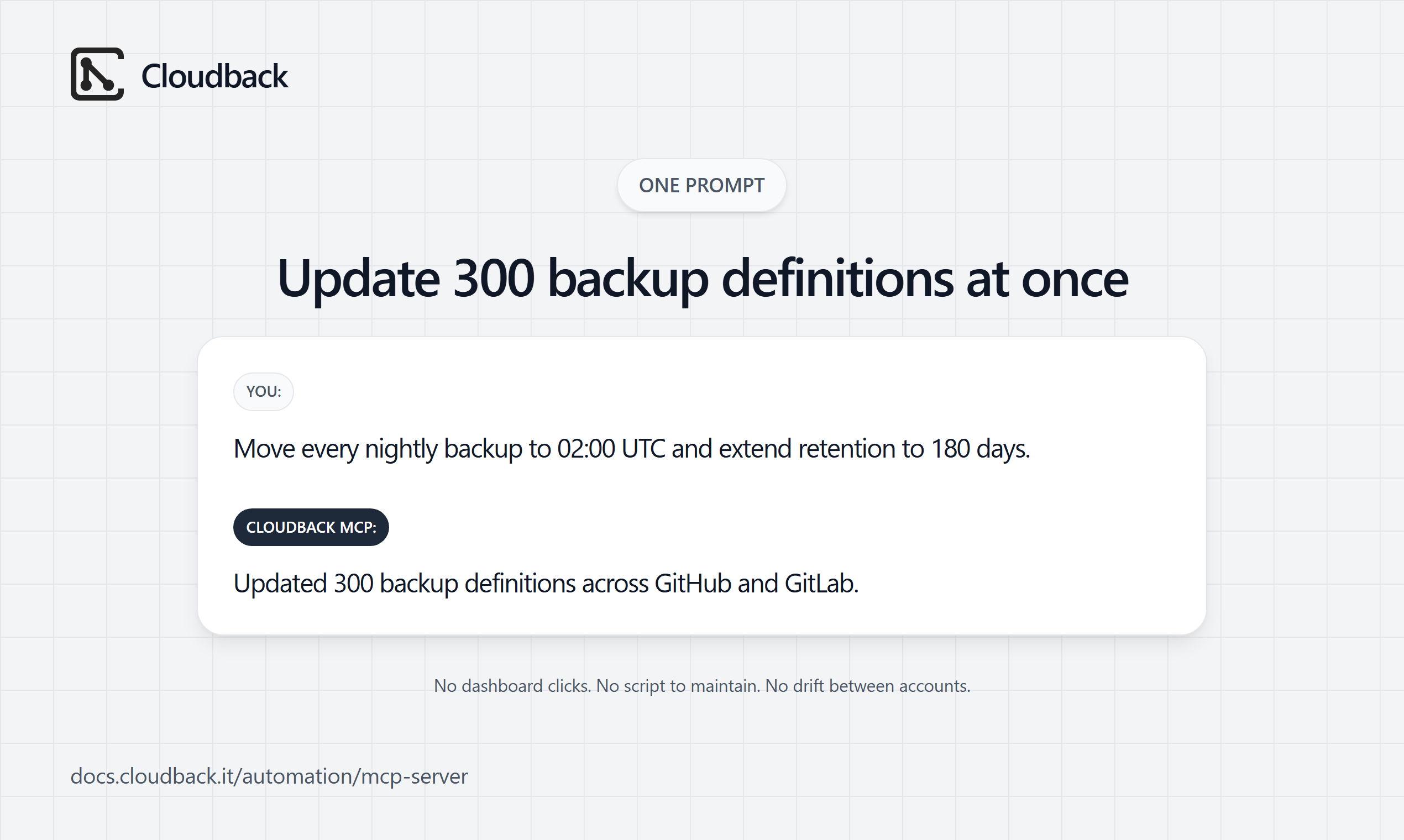 Cloudback MCP Server gallery image
