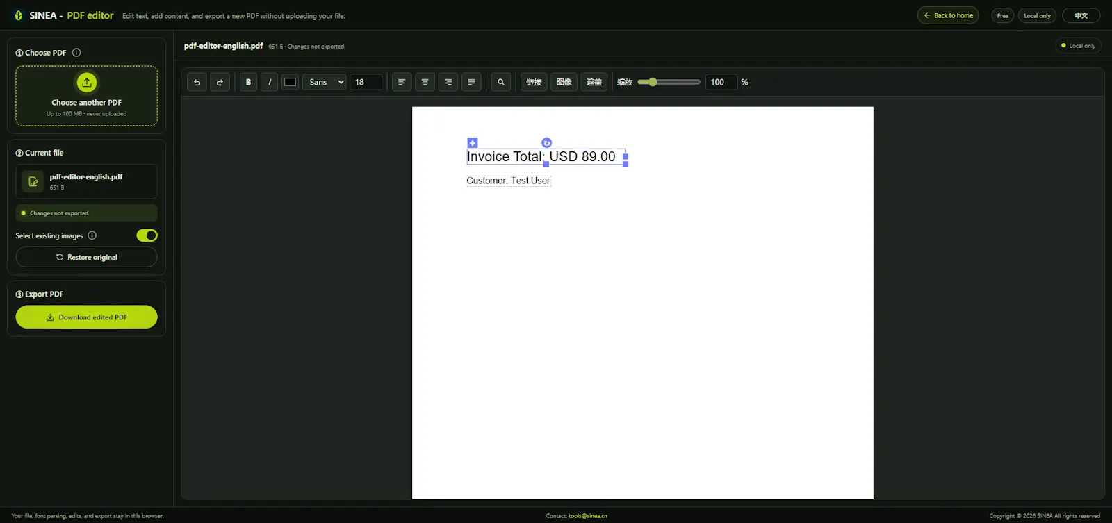 SINEA Free Tools screenshot 3