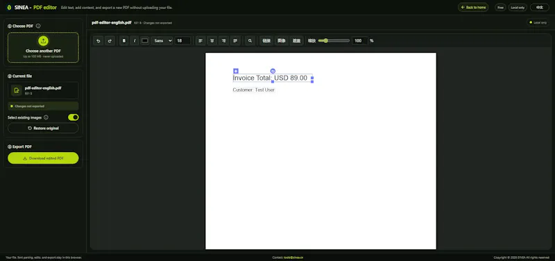 SINEA Free Tools screenshot 3