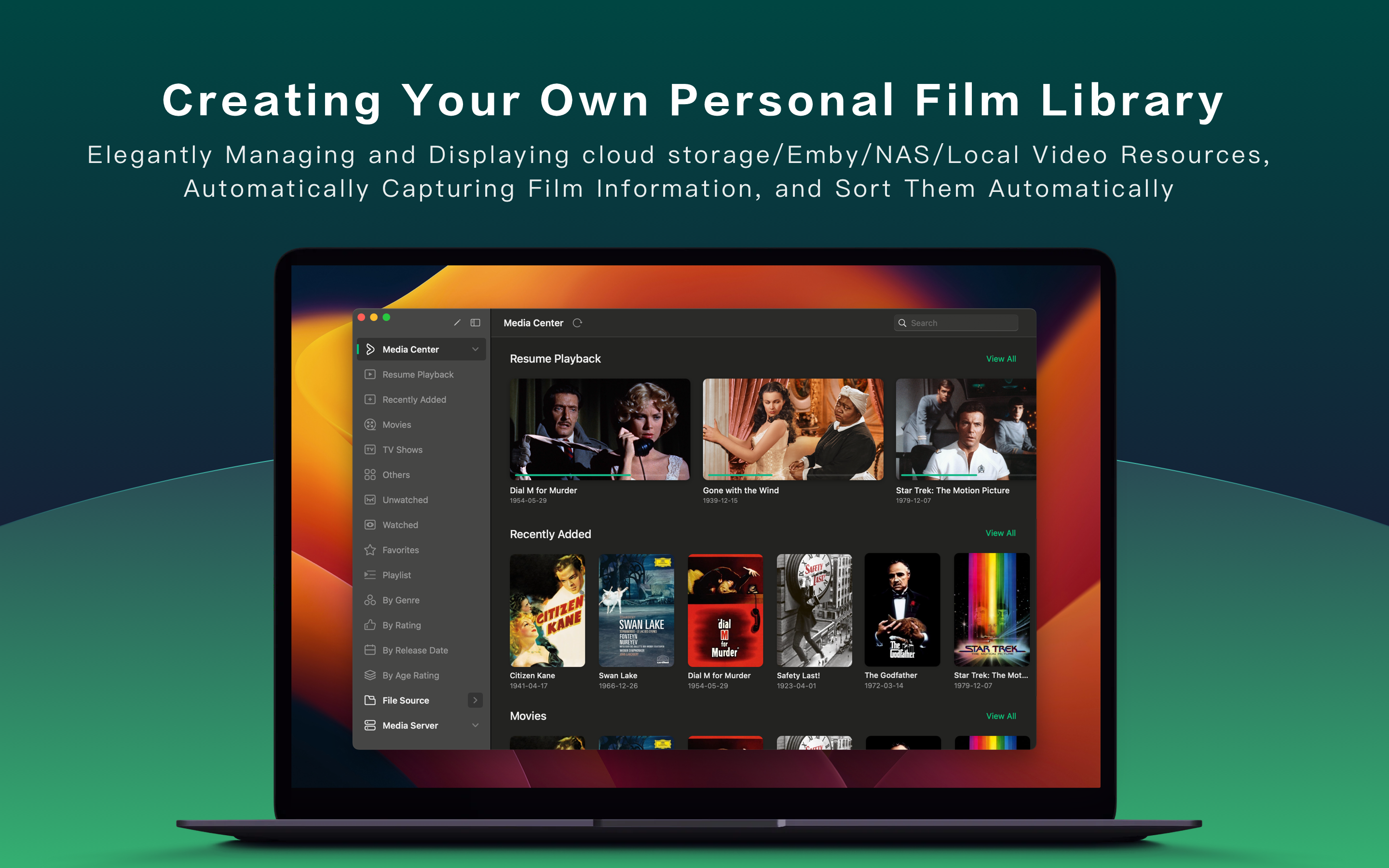 Media Vidhub: Pemain video yang elegan untuk Apple - Main video tempatan/awan di semua peranti Apple anda 6